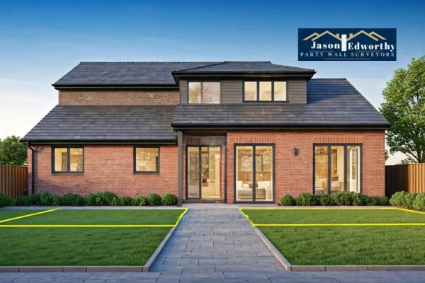 Home extension focusing on boundary line Northampton